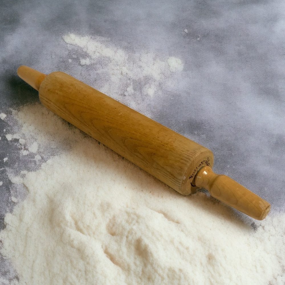 Vintage Baribo Maid Maple Wood Rolling Pin